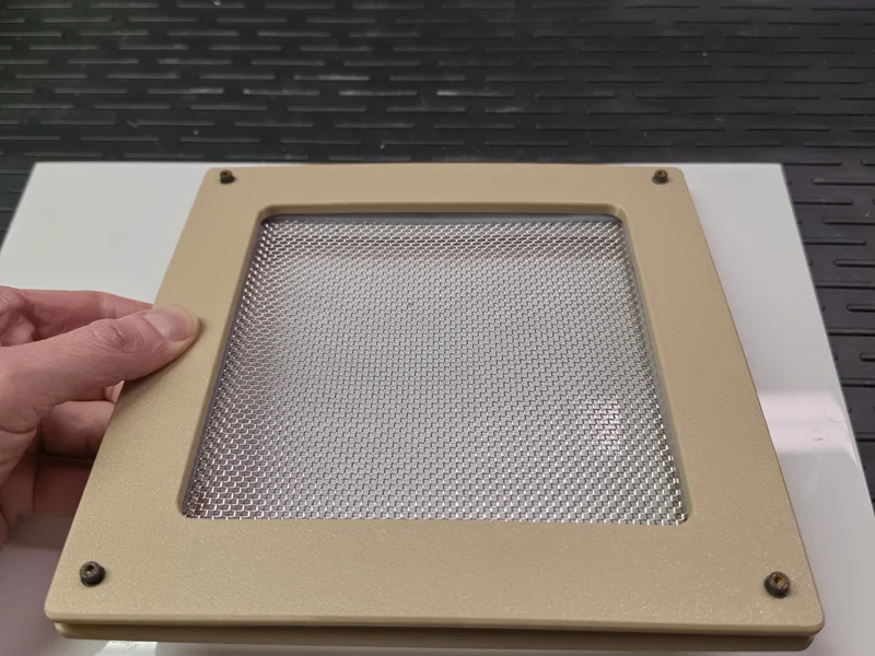Fabricated strainer grate detail used as a practical part example.