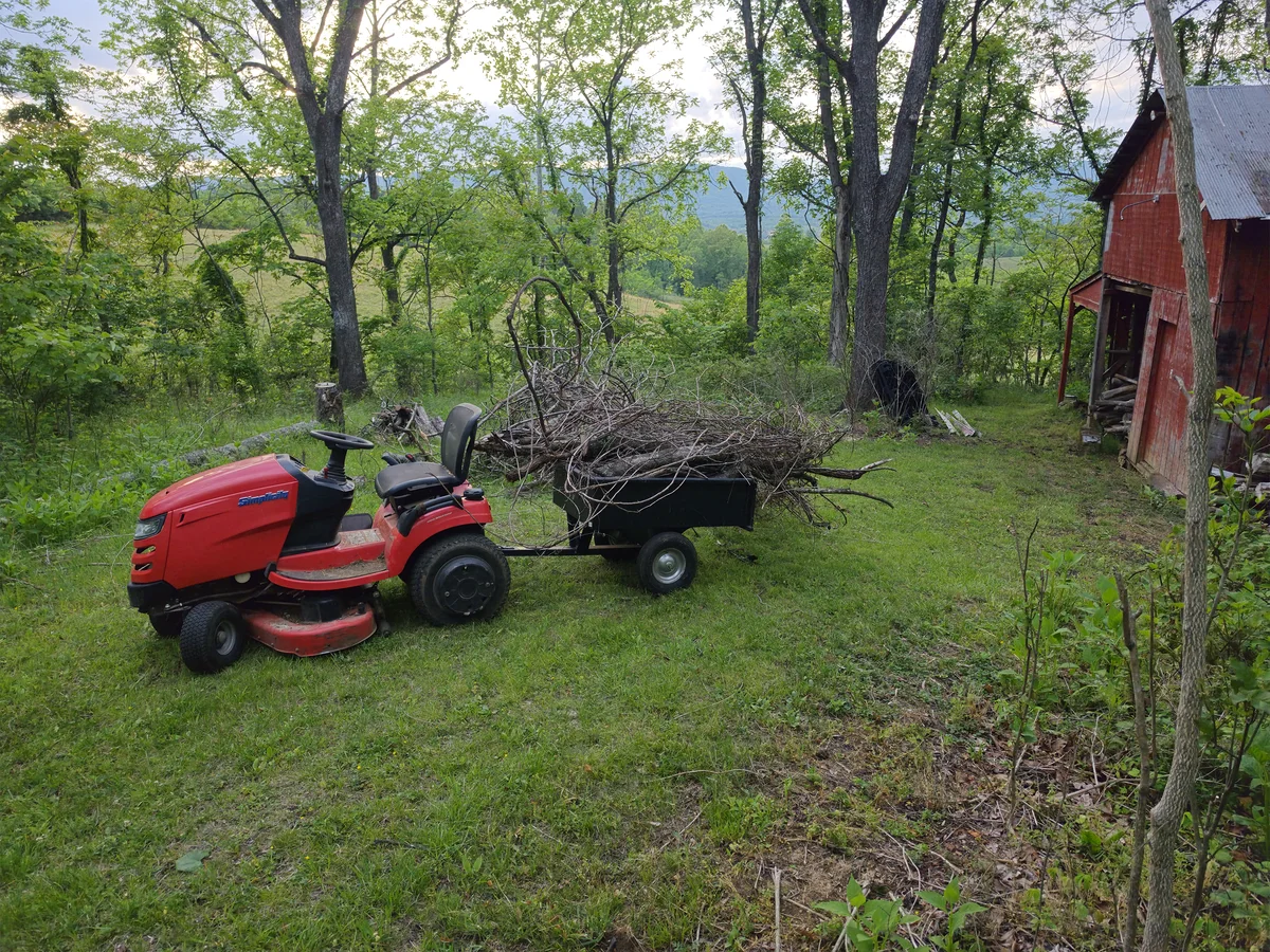 Equipment used for brush clearing and property development support.